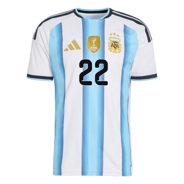 Argentina Lautaro Martinez 22 Fotbollströja Barn Hemma VM 2026