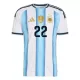 Argentina Lautaro Martinez 22 Fotbollströja Hemma VM 2026