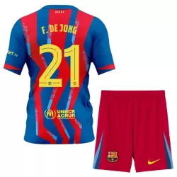 FC Barcelona Frenkie de Jong 21 Fotbollströja Barn Fjärde 2025/26