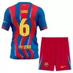 FC Barcelona Gavi 6 Fotbollströja Barn Fjärde 2025/26