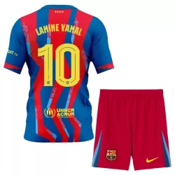 FC Barcelona Lamine Yamal 10 Fotbollströja Barn Fjärde 2025/26