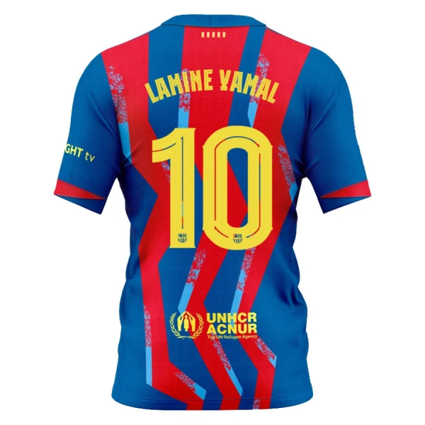 FC Barcelona Lamine Yamal 10 Fotbollströja Fjärde 2025/26