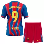 FC Barcelona Lewandowski 9 Fotbollströja Barn Fjärde 2025/26