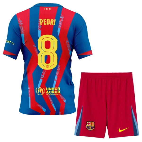 FC Barcelona Pedri 8 Fotbollströja Barn Fjärde 2025/26