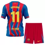 FC Barcelona Raphinha 11 Fotbollströja Barn Fjärde 2025/26