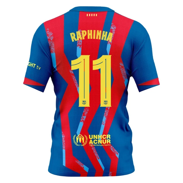 FC Barcelona Raphinha 11 Fotbollströja Barn Fjärde 2025/26