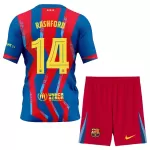 FC Barcelona Rashford 14 Fotbollströja Barn Fjärde 2025/26