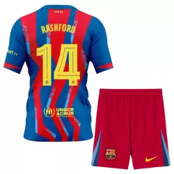 FC Barcelona Rashford 14 Fotbollströja Barn Fjärde 2025/26