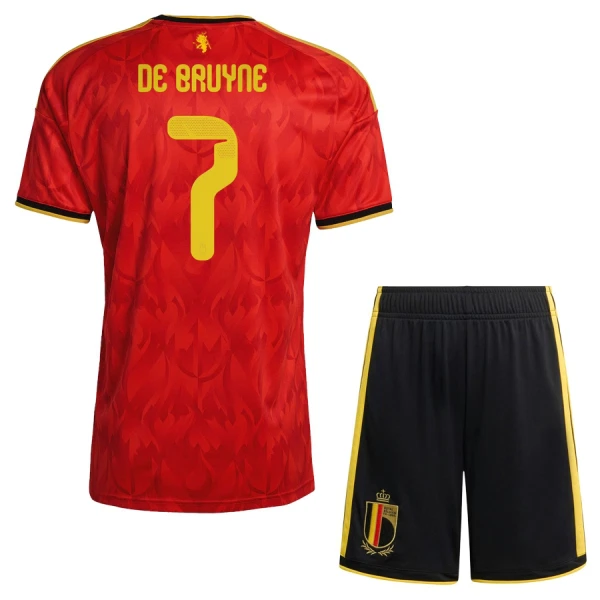 Belgien De Bruyne 7 Fotbollströja Barn Hemma VM 2026 Belgien De Bruyne 7 Fotbollströja Barn Hemma VM 2026