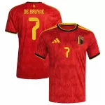 Belgien De Bruyne 7 Fotbollströja Hemma VM 2026