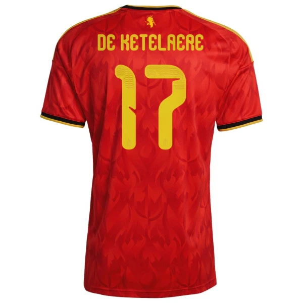 Belgien De Ketelaere 17 Fotbollströja Hemma VM 2026