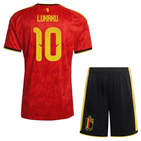 Belgien Lukaku 10 Fotbollströja Barn Hemma VM 2026