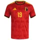 Belgien Openda 19 Fotbollströja Hemma VM 2026