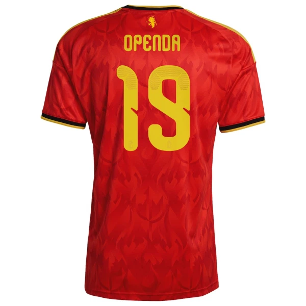 Belgien Openda 19 Fotbollströja Hemma VM 2026