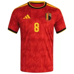Belgien Tielemans 8 Fotbollströja Hemma VM 2026