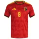 Belgien Tielemans 8 Fotbollströja Hemma VM 2026