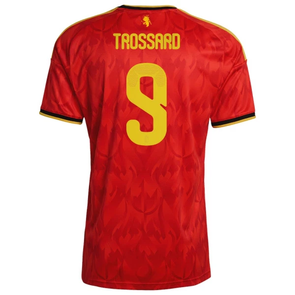 Belgien Trossard 9 Fotbollströja Barn Hemma VM 2026