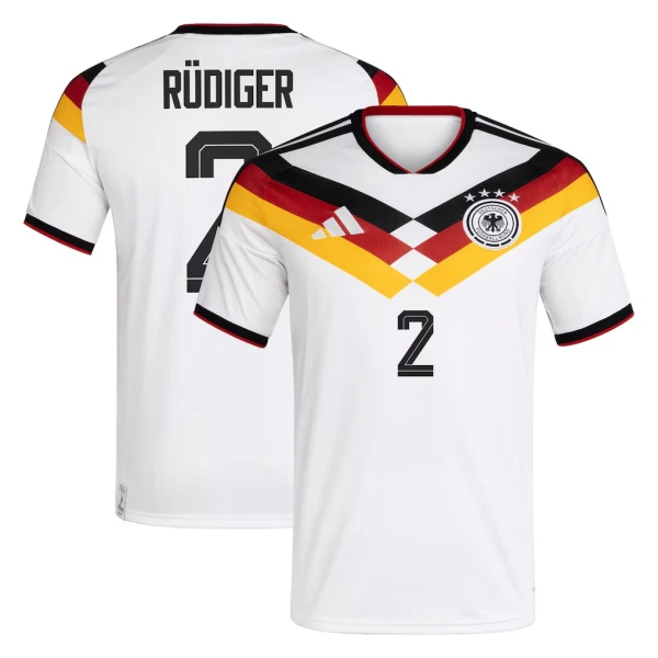 Tyskland Rudiger 2 Fotbollströja Hemma VM 2026