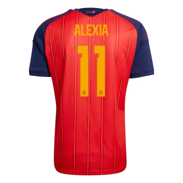 Spanien Alexia 11 Fotbollströja Hemma VM 2026