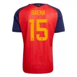 Spanien Baena 15 Fotbollströja Hemma VM 2026
