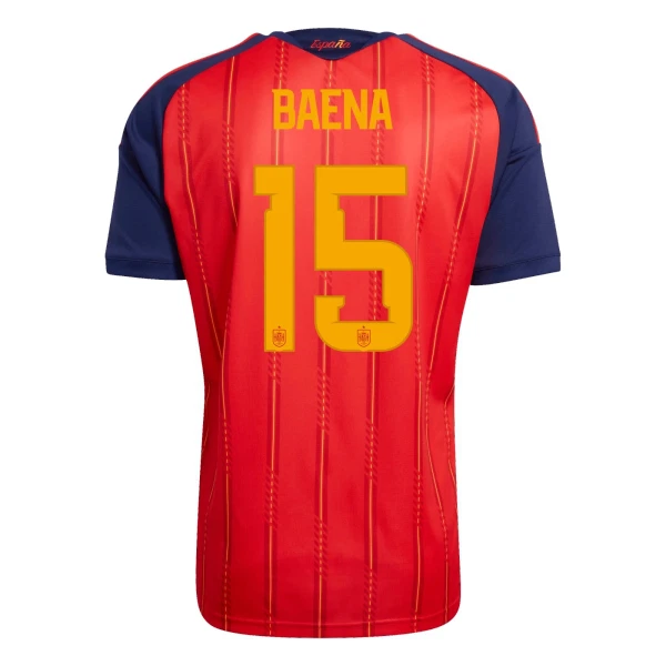 Spanien Baena 15 Fotbollströja Hemma VM 2026