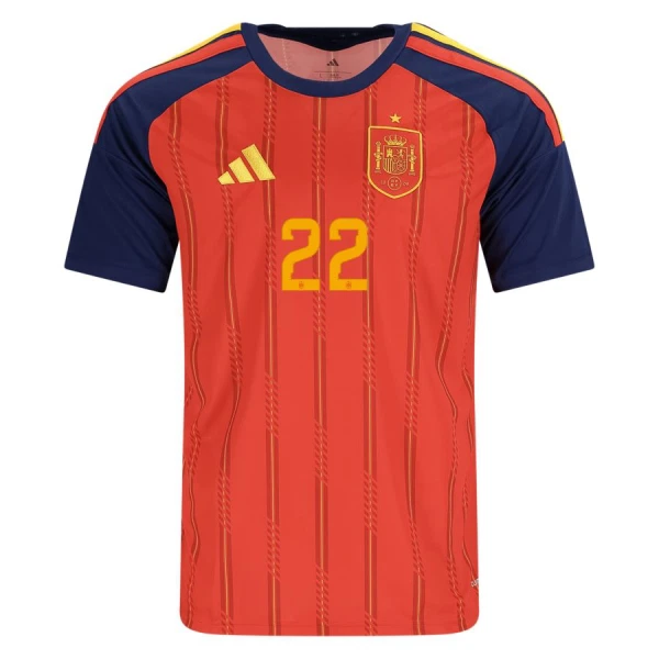 Spanien Cucurella 22 Fotbollströja Hemma VM 2026