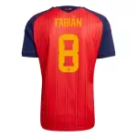 Spanien Fabian 8 Fotbollströja Hemma VM 2026