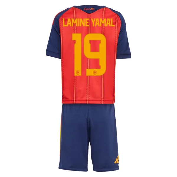 Spanien Lamine Yamal 19 Fotbollströja Barn Hemma VM 2026