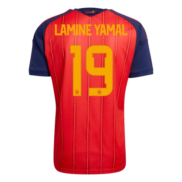 Spanien Lamine Yamal 19 Fotbollströja Hemma VM 2026