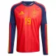 Spanien Lamine Yamal 19 Fotbollströja Hemma VM 2026 Långärmad