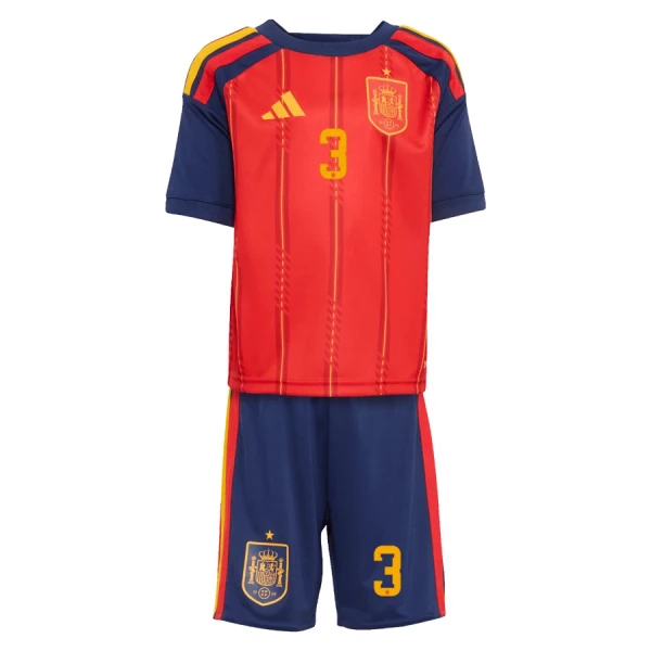 Spanien Le Normand 3 Fotbollströja Barn Hemma VM 2026