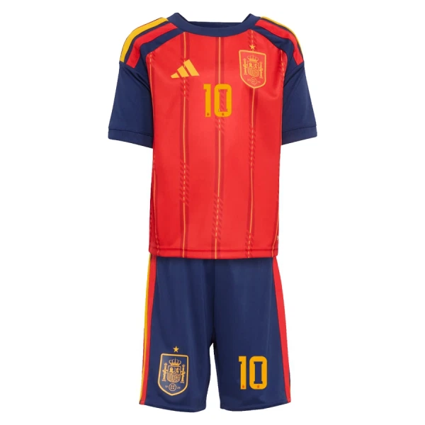 Spanien Olmo 10 Fotbollströja Barn Hemma VM 2026