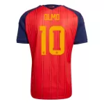 Spanien Olmo 10 Fotbollströja Hemma VM 2026