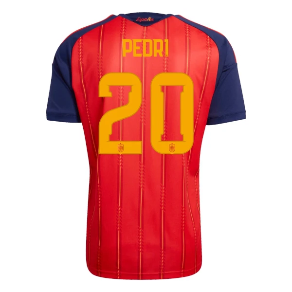 Spanien Pedri 20 Fotbollströja Hemma VM 2026