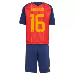 Spanien Rodrigo 16 Fotbollströja Barn Hemma VM 2026