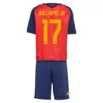 Spanien Williams JR 17 Fotbollströja Barn Hemma VM 2026