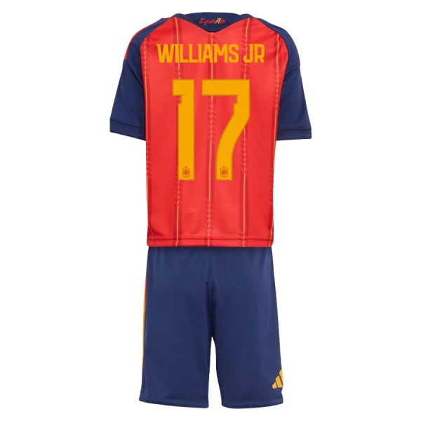 Spanien Williams JR 17 Fotbollströja Barn Hemma VM 2026