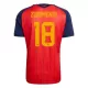 Spanien ZUBIMENDI 18 Fotbollströja Hemma VM 2026