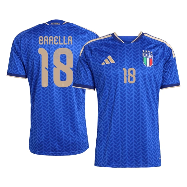 Italien Barella 18 Fotbollströja Hemma VM 2026 Italien Barella 18 Fotbollströja Hemma VM 2026