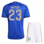 Italien Bastoni 23 Fotbollströja Barn Hemma VM 2026