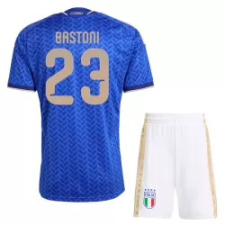 Italien Bastoni 23 Fotbollströja Barn Hemma VM 2026