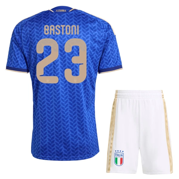 Italien Bastoni 23 Fotbollströja Barn Hemma VM 2026 Italien Bastoni 23 Fotbollströja Barn Hemma VM 2026