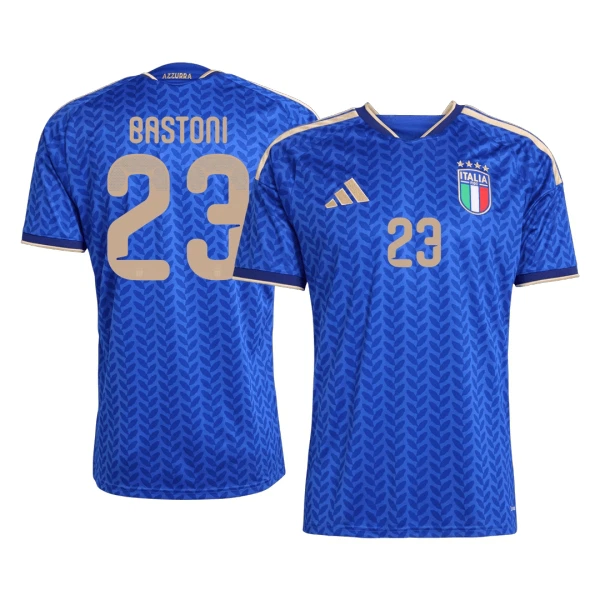 Italien Bastoni 23 Fotbollströja Hemma VM 2026 Italien Bastoni 23 Fotbollströja Hemma VM 2026