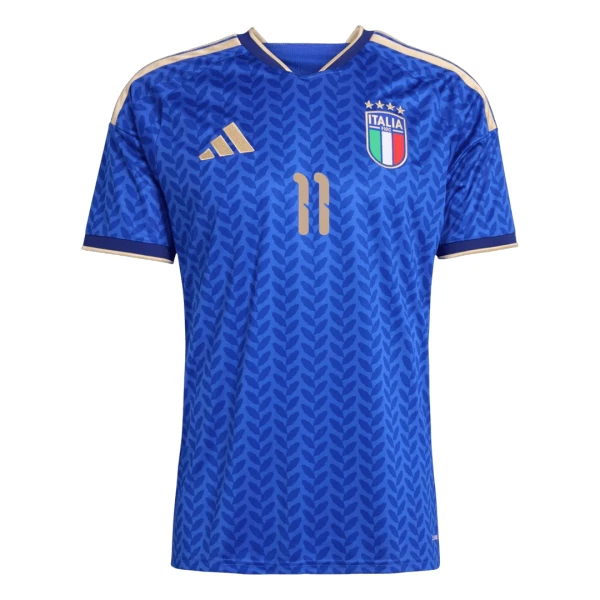 Italien Raspadori 11 Fotbollströja Barn Hemma VM 2026