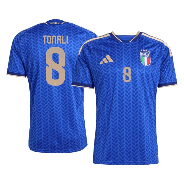 Italien Tonali 8 Fotbollströja Hemma VM 2026 Italien Tonali 8 Fotbollströja Hemma VM 2026
