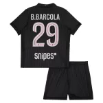 Paris Saint-Germain B. Barcola 29 Fotbollströja Barn Fjärde Jordan 2025/26