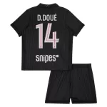 Paris Saint-Germain D. Doue 14 Fotbollströja Barn Fjärde Jordan 2025/26