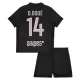 Paris Saint-Germain D. Doue 14 Fotbollströja Barn Fjärde Jordan 2025/26