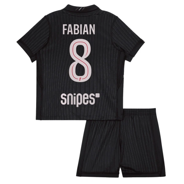 Paris Saint-Germain Fabian 8 Fotbollströja Barn Fjärde Jordan 2025/26