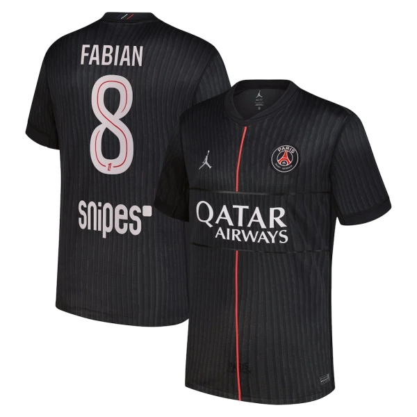 Paris Saint-Germain Fabian 8 Fotbollströja Fjärde Jordan 2025/26